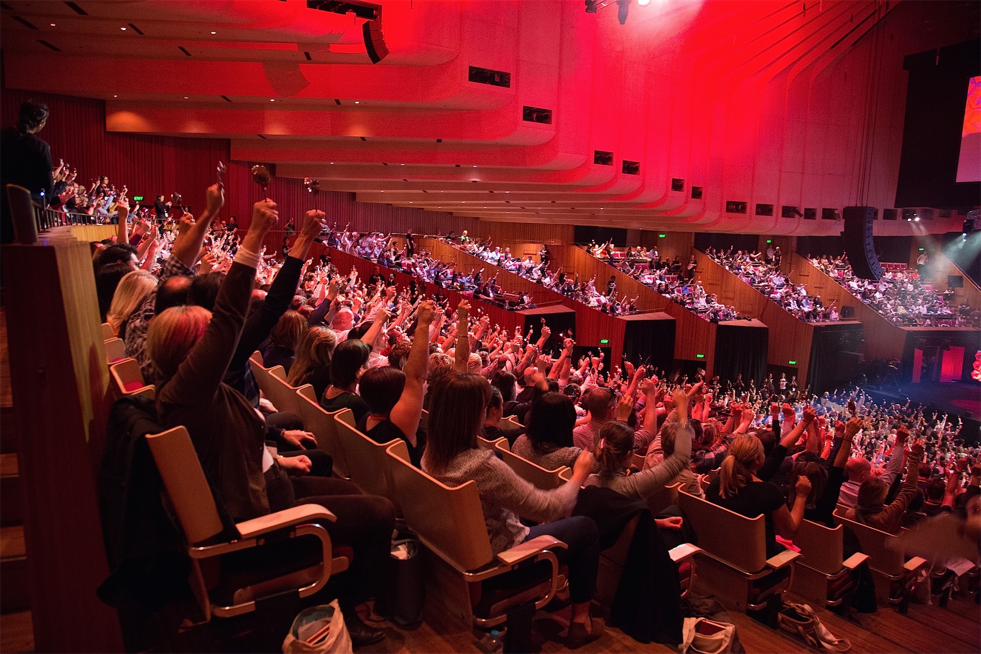 Smashing the Guinness World Record for Spoon-Playing. Photo: JJ Halans | TEDxSydney