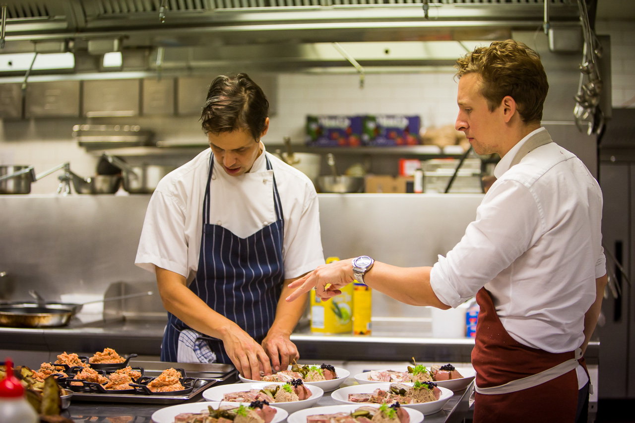 March into Merivale presents ?A Night in Paris? with chefs chefs?Ben Greeno and Nathan Johnson?at Ash St Laneway on March 10, 2016 in Sydney, Australia. Photo by Anna Kucera